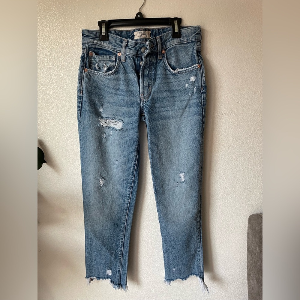 Free people We the free Good Time Relaxed Jeans. Color November Rain - Picture 7 of 9